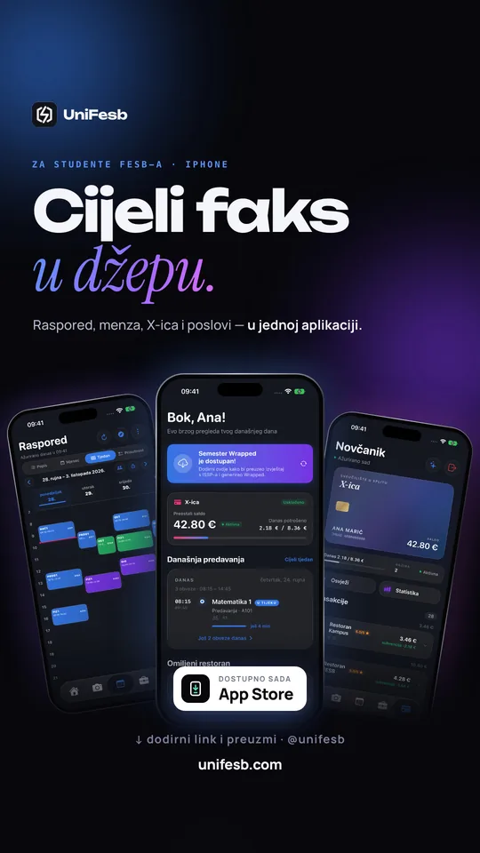 Instagram story: „Cijeli faks u džepu.” i tri iPhonea