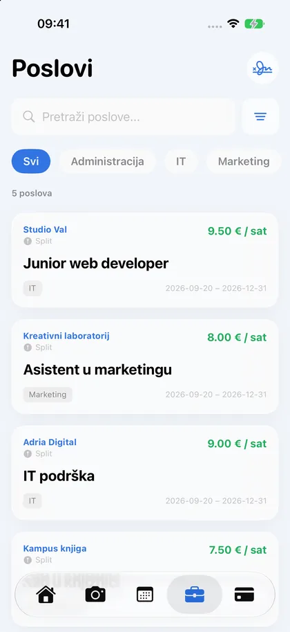 Studentski poslovi u svijetloj temi