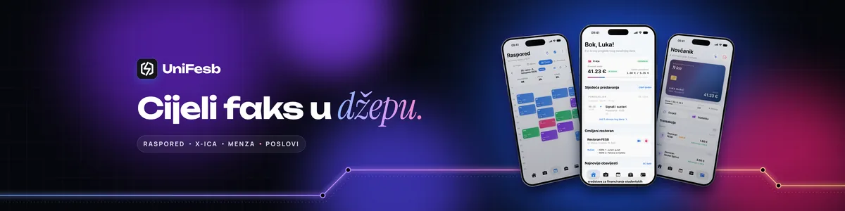 Široki banner s logotipom, naslovom i iPhoneima